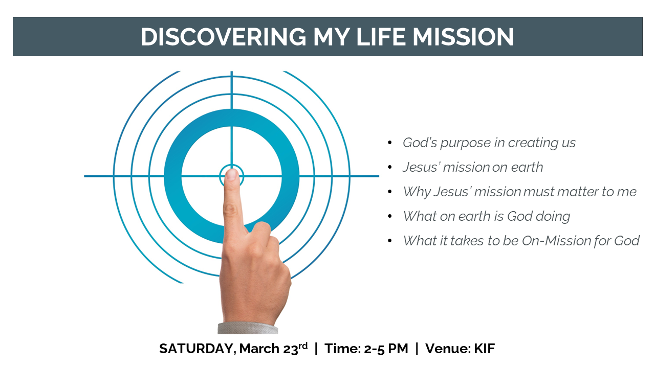 DISCOVERING MY LIFE MISSION